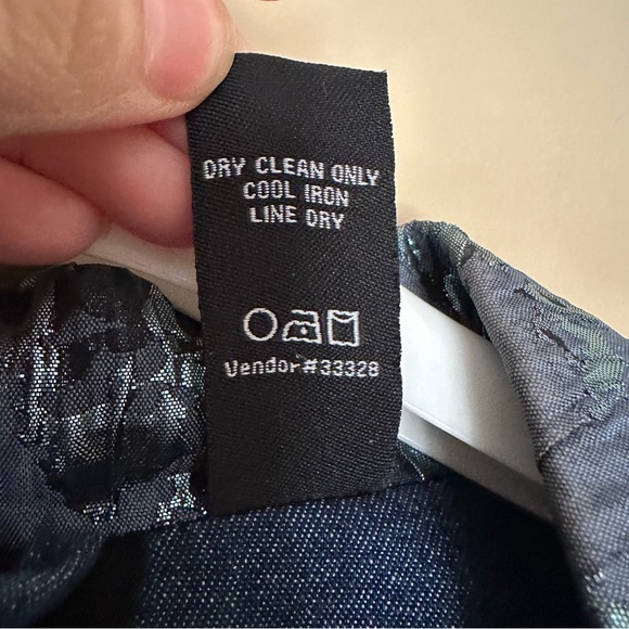 Berek Women 1X Artsy Denim Jacket Embellished Western Embroidered Blue Blazer - Picture 10 of 11